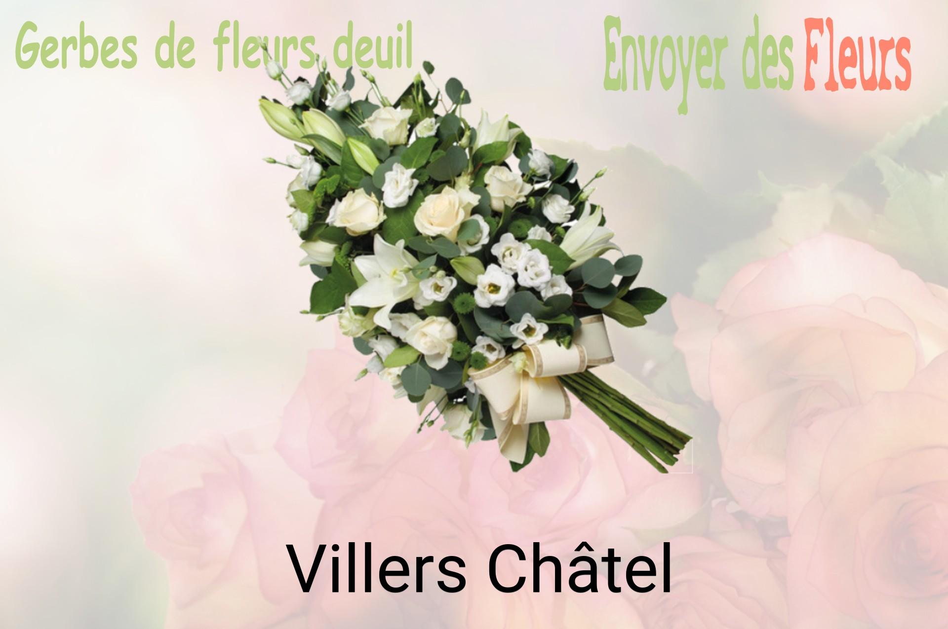 Gerbe de fleurs de deuil livrée à Villers-Châtel